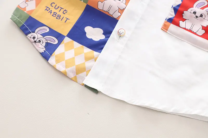 Kids Korean Print Short Sleeve T-Shirt Shorts Set 2024 — feature 8