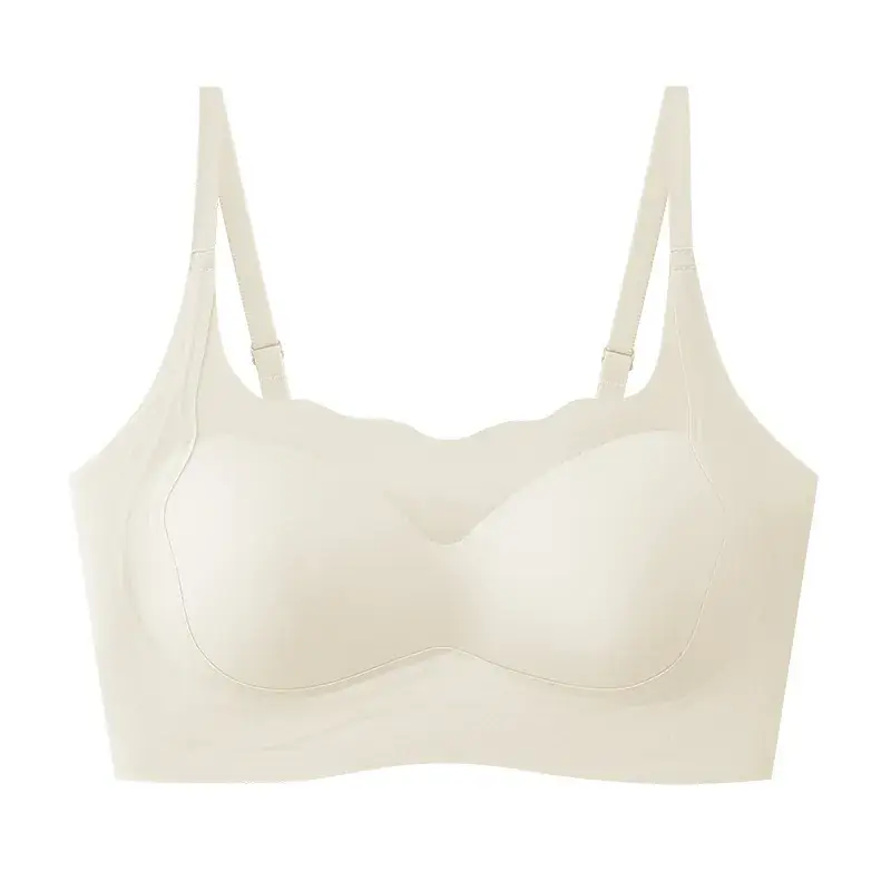 Women's White Shockproof Sports Bra with Fixed Cup Design - Image 5