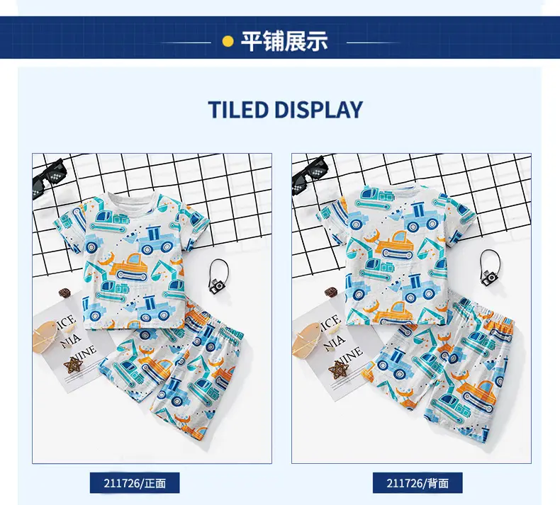 2025 Summer Boys T-Shirt Suit European American Brand — feature 8