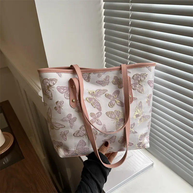 New Chinese Style Butterfly Tote Bag 2024 Large Capacity - Image 2