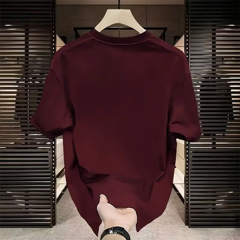 BJF T-Shirt Maroon Half Sleeve Fan Design — feature 9