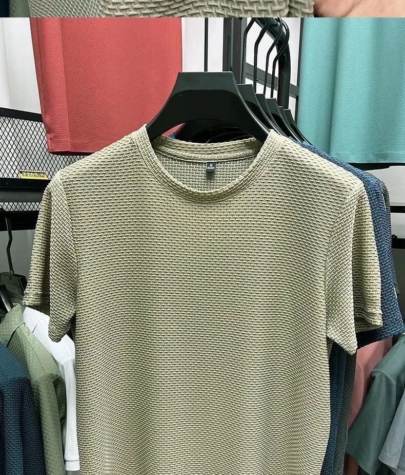 Men's Bamboo Silk Slim Fit T-Shirt Dark Green — feature 16