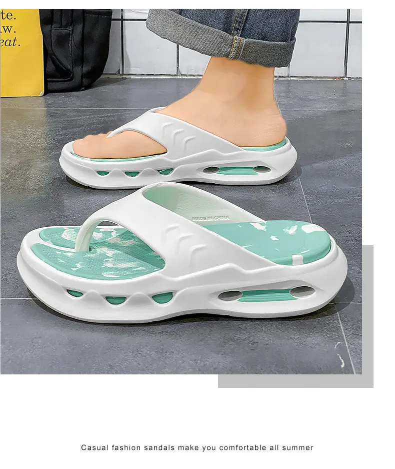 Cross-border New Flip Flops Men's High-end Summer Home Non-slip Wear-resistant Beach Shoes Soft Sole Height-increasing Sandals — feature 18