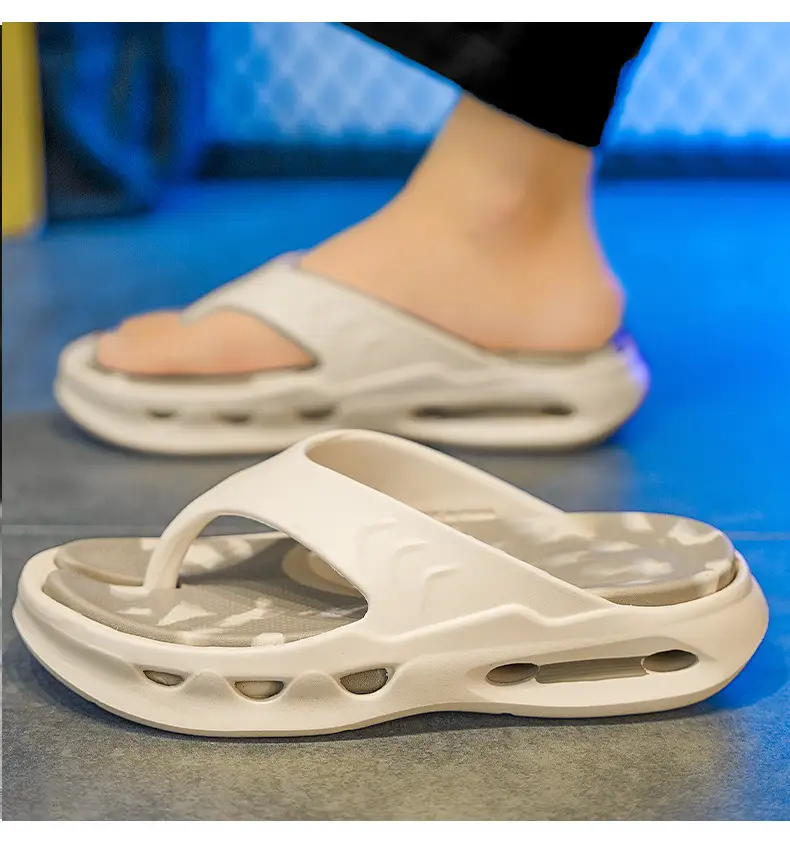 Cross-border New Flip Flops Men's High-end Summer Home Non-slip Wear-resistant Beach Shoes Soft Sole Height-increasing Sandals — feature 21