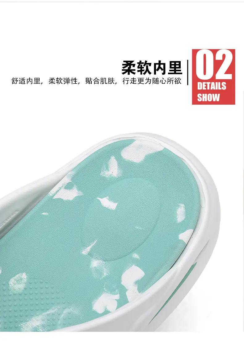 Cross-border New Flip Flops Men's High-end Summer Home Non-slip Wear-resistant Beach Shoes Soft Sole Height-increasing Sandals — feature 7