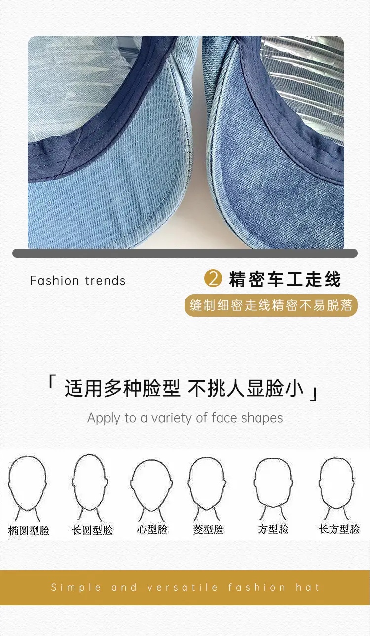 Puppy Denim Bowknot Cap Women Korean Style — feature 23