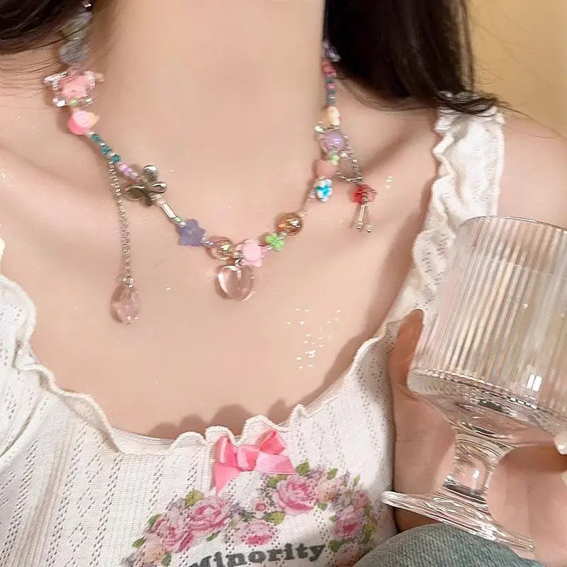 Sweet Girl Color Beaded Candy Necklace Female Niche Design — feature 7