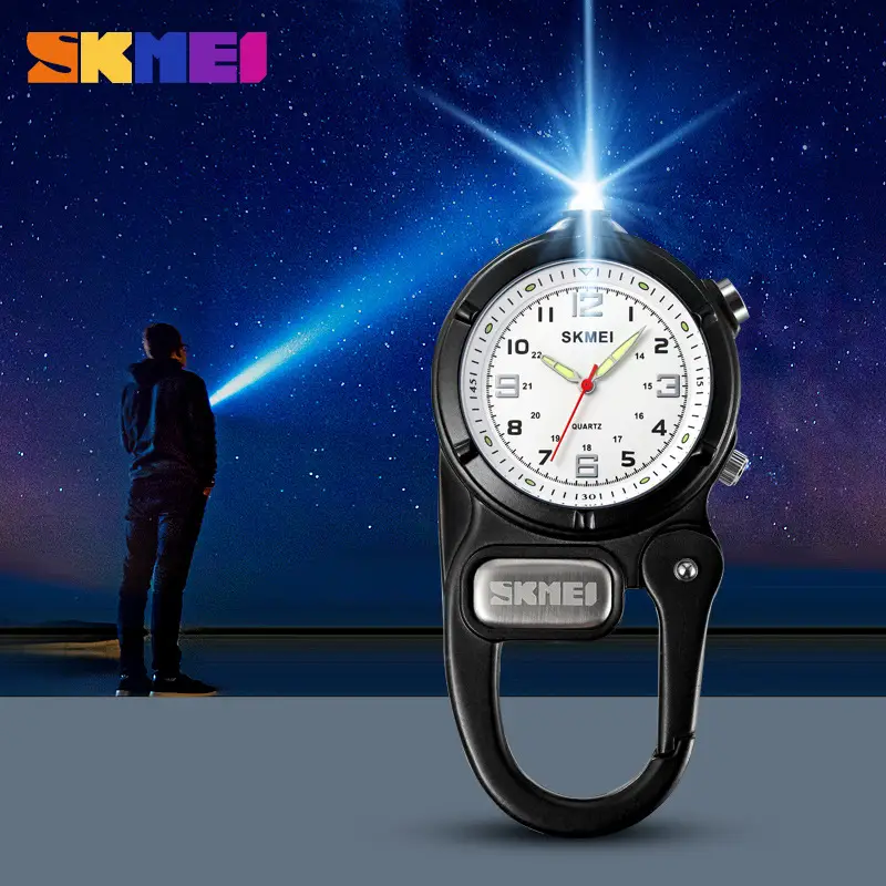 SKMEI Blue Quartz Watch with Compass & Buckle - Image 3
