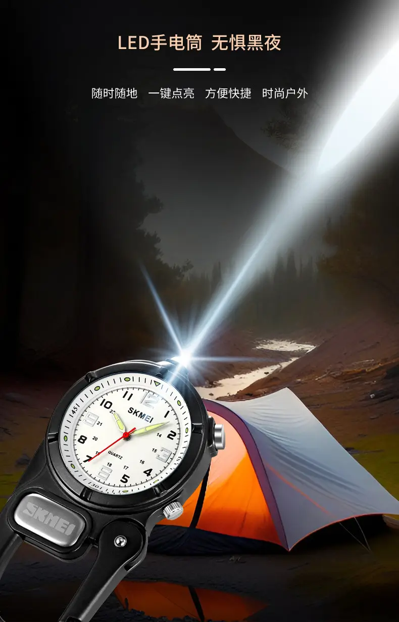 SKMEI Blue Quartz Watch with Compass & Buckle β feature 7