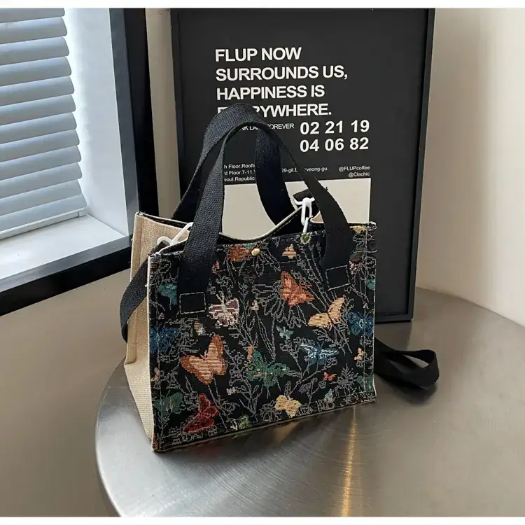 Women's Floral Canvas Shoulder Bag 2024 Instagram Style — feature 20