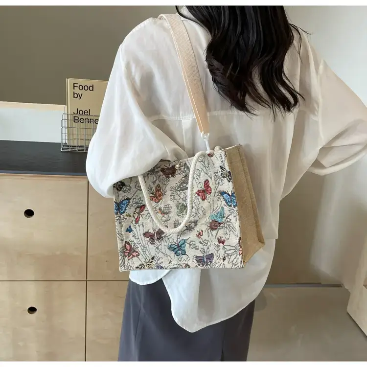 Women's Floral Canvas Shoulder Bag 2024 Instagram Style — feature 31