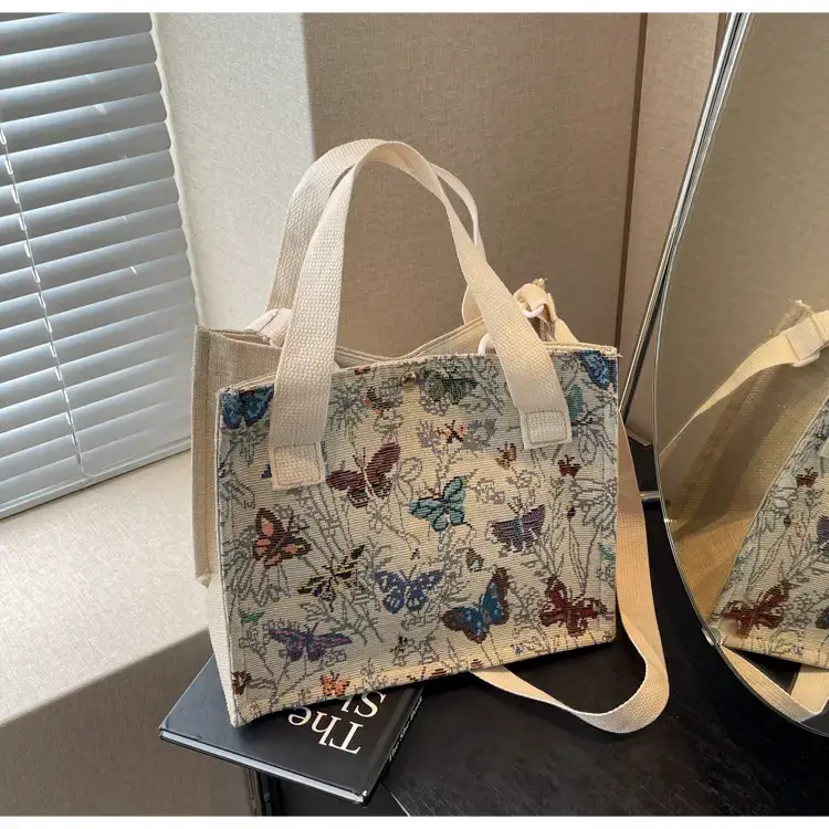 Women's Floral Canvas Shoulder Bag 2024 Instagram Style — feature 38