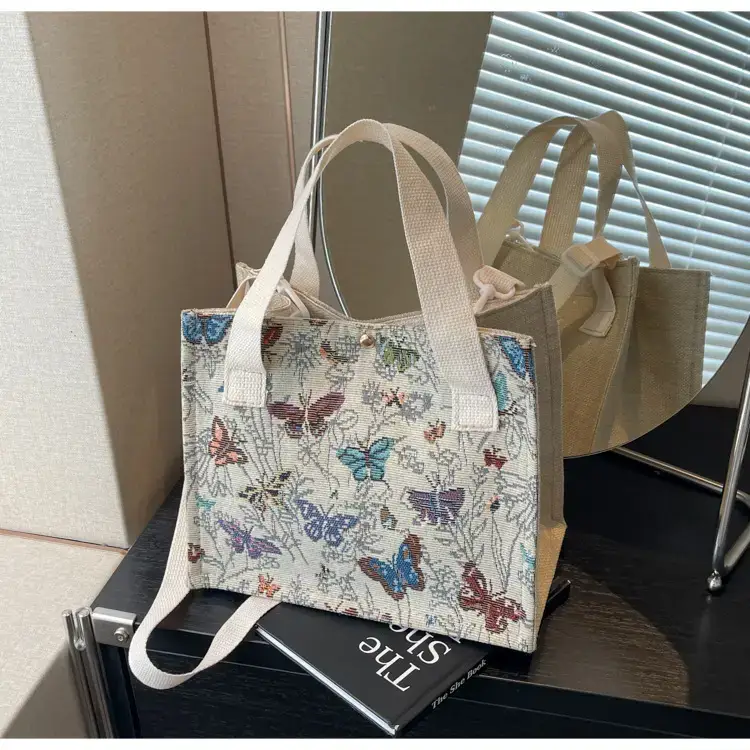 Women's Floral Canvas Shoulder Bag 2024 Instagram Style — feature 39