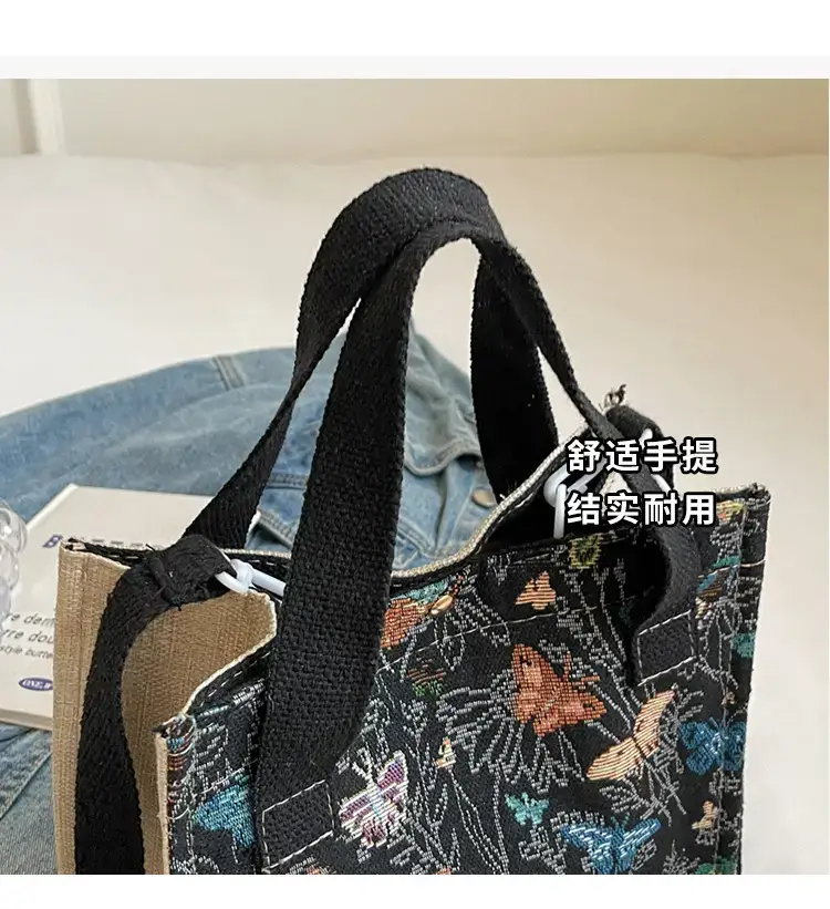 Women's Floral Canvas Shoulder Bag 2024 Instagram Style — feature 5