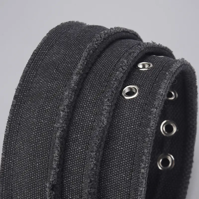 Men Canvas Belt with Silver Buckle 2026 - Image 5