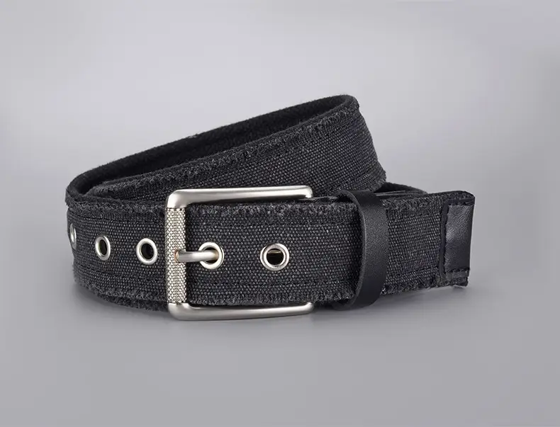 Men Canvas Belt with Silver Buckle 2026 — feature 7
