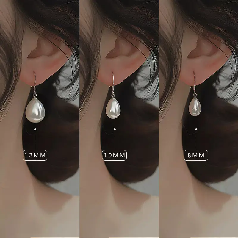 Japanese Pearl Earrings Women Retro Water Drop Design — feature 5
