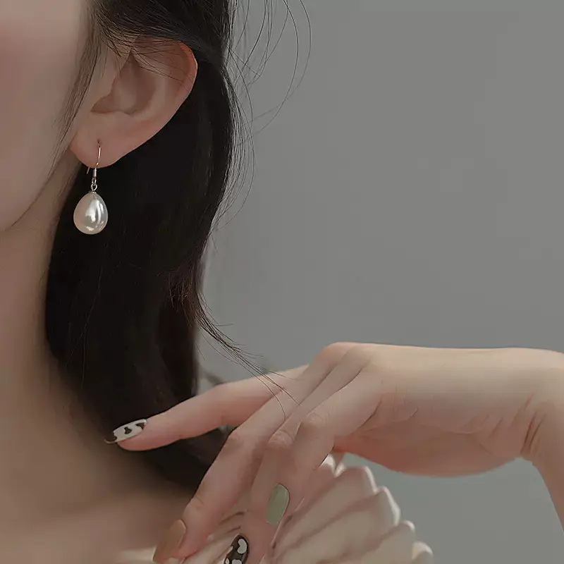 Japanese Pearl Earrings Women Retro Water Drop Design — feature 6