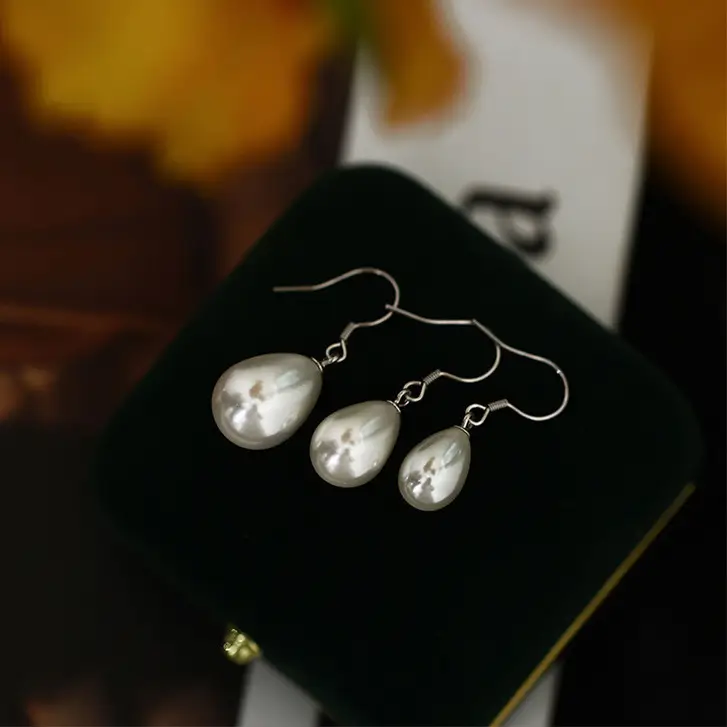Japanese Pearl Earrings Women Retro Water Drop Design — feature 7