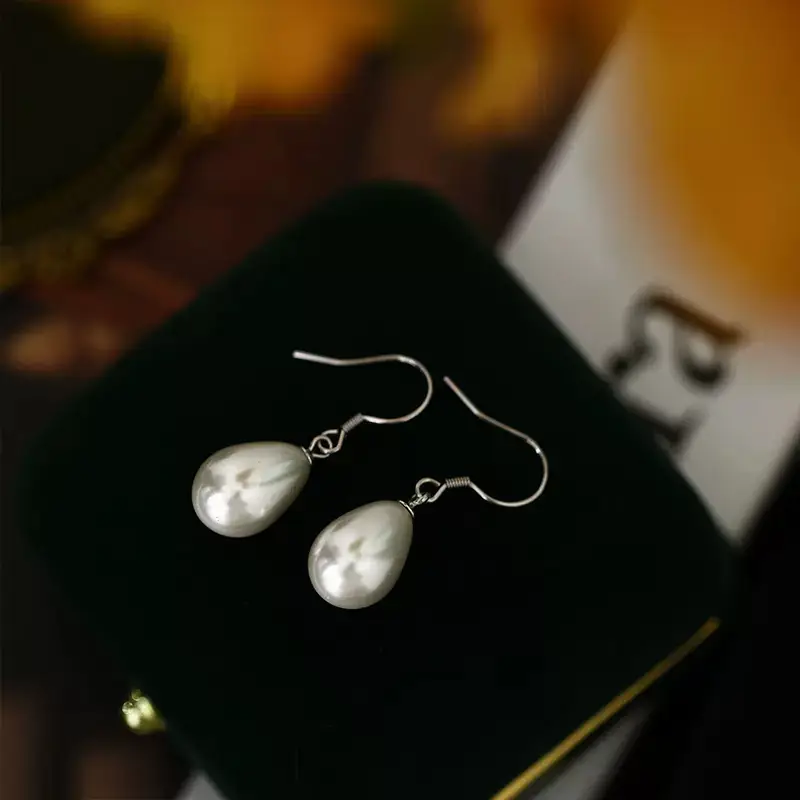 Japanese Pearl Earrings Women Retro Water Drop Design — feature 8