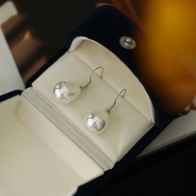 Japanese Pearl Earrings Women Retro Water Drop Design — feature 9
