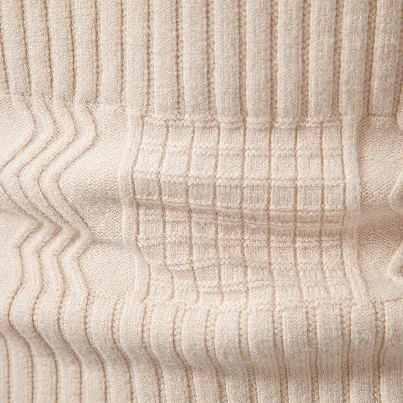 Men's Grey Knitted Turtleneck Pullover Large — feature 15