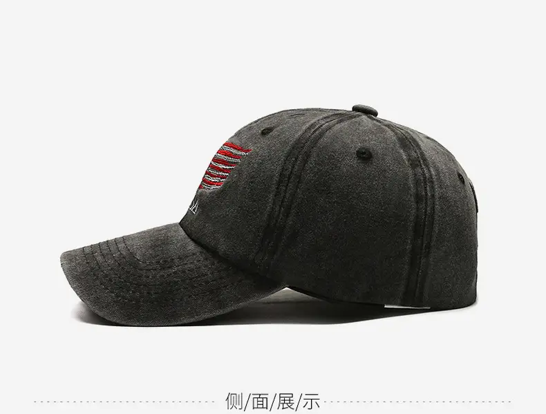 Men Faded USA Embroidered Baseball Cap — feature 10