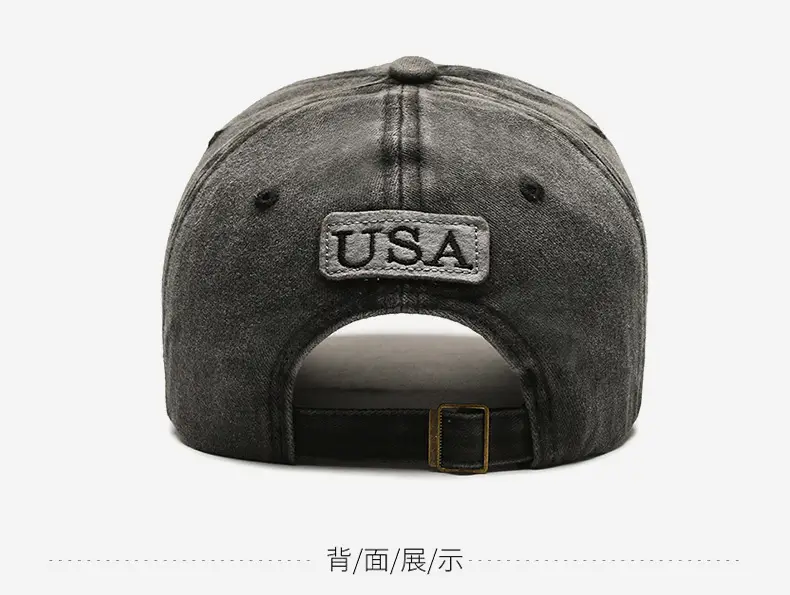 Men Faded USA Embroidered Baseball Cap — feature 13
