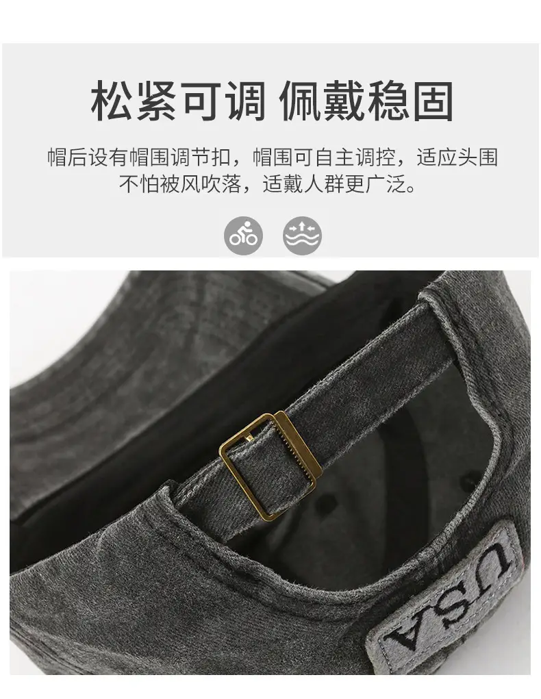 Men Faded USA Embroidered Baseball Cap — feature 4