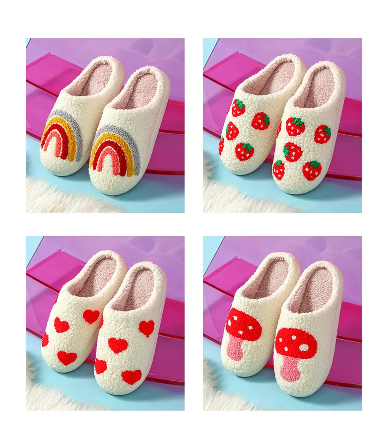 2025 Heart-Shaped Warm Plush Cotton Slippers for Men Women — feature 5