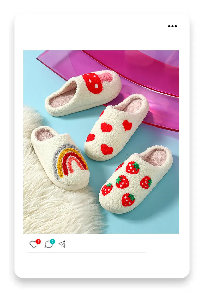2025 Heart-Shaped Warm Plush Cotton Slippers for Men Women — feature 6