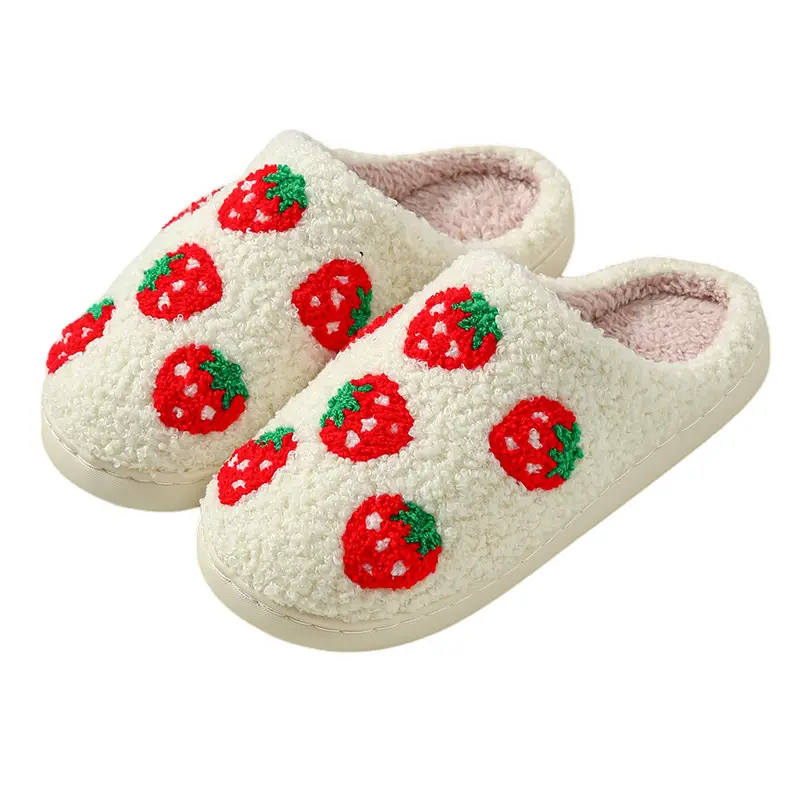 2025 Heart-Shaped Warm Plush Cotton Slippers for Men Women - Image 3