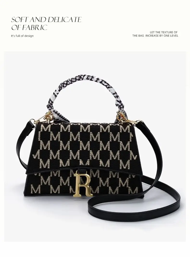 Chanel-Inspired Crossbody Bag with R Letter Design — feature 3