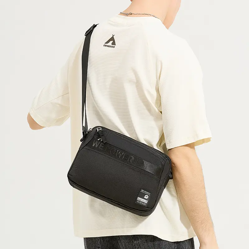 Men's Navy Blue Crossbody Shoulder Bag WEPOWER - Image 5