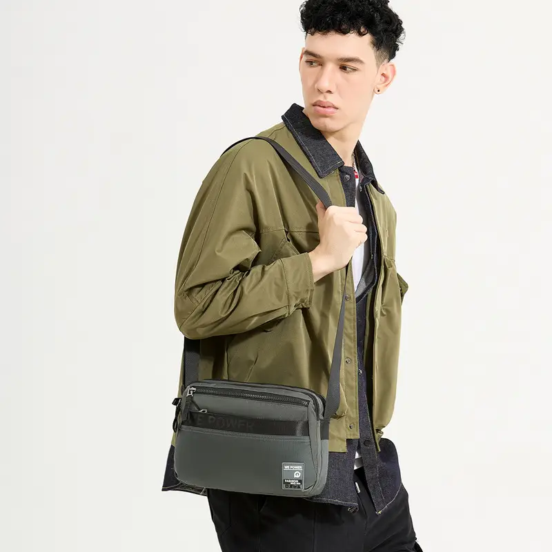 Men's Navy Blue Crossbody Shoulder Bag WEPOWER - Image 6