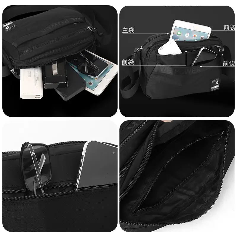 Men's Navy Blue Crossbody Shoulder Bag WEPOWER - Image 7
