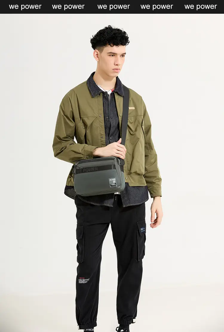 Men's Navy Blue Crossbody Shoulder Bag WEPOWER — feature 16
