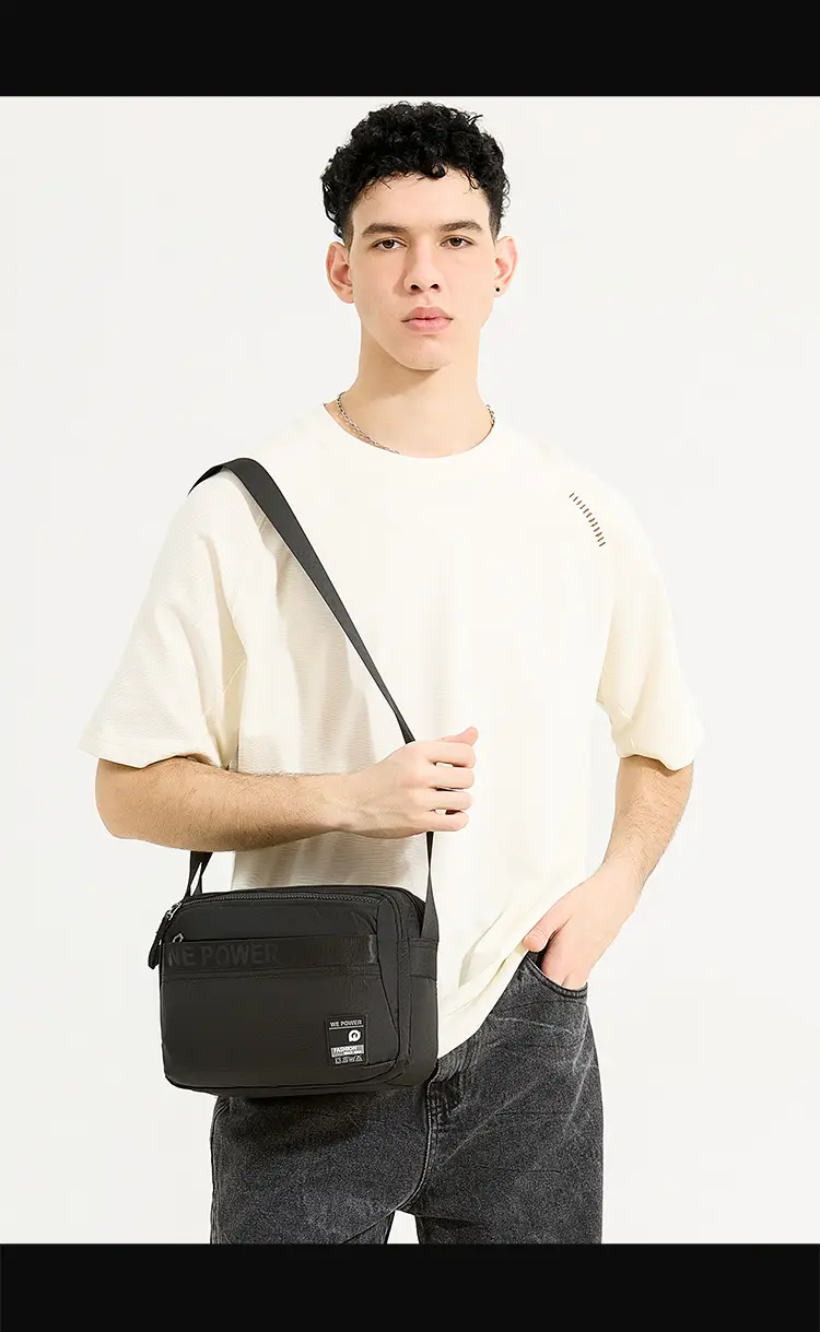 Men's Navy Blue Crossbody Shoulder Bag WEPOWER — feature 17
