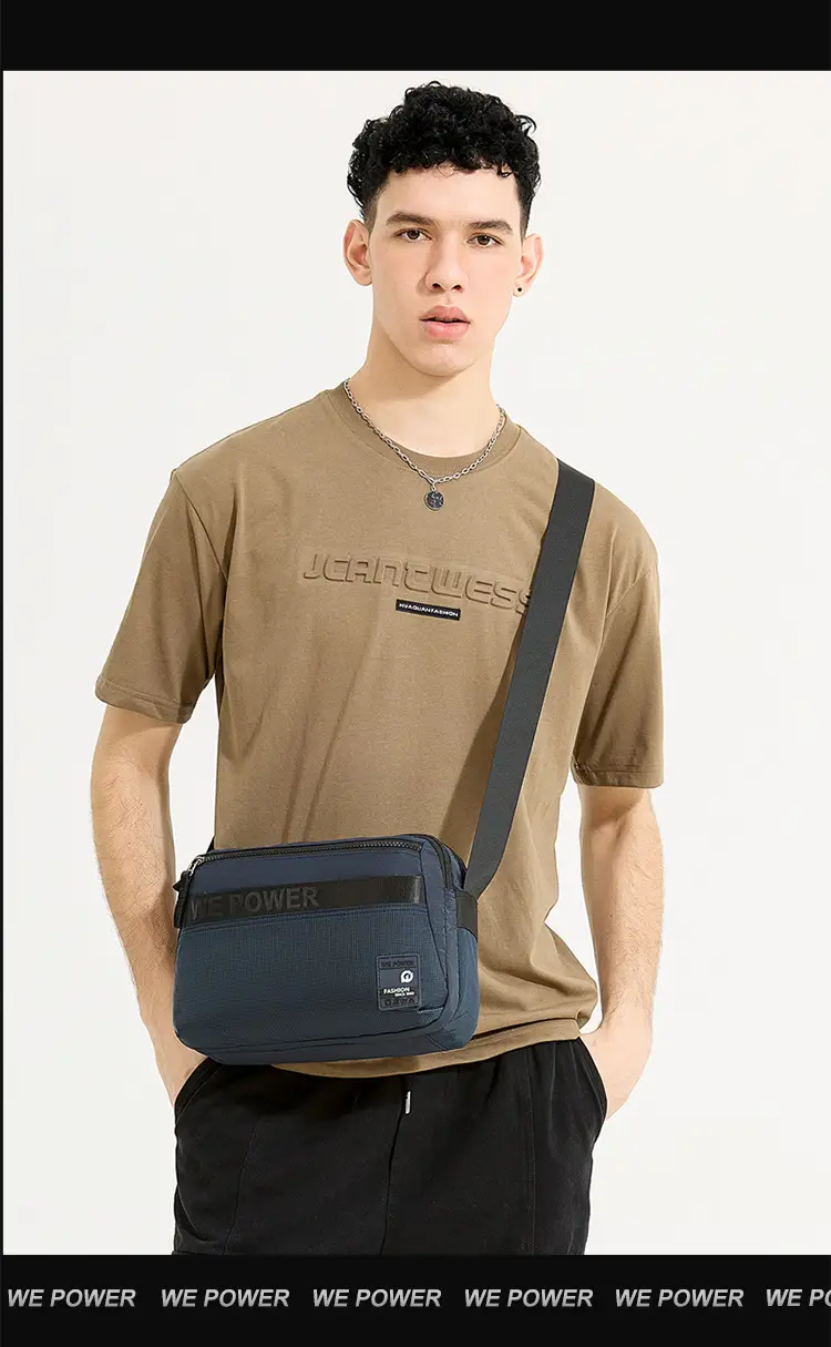 Men's Navy Blue Crossbody Shoulder Bag WEPOWER — feature 18