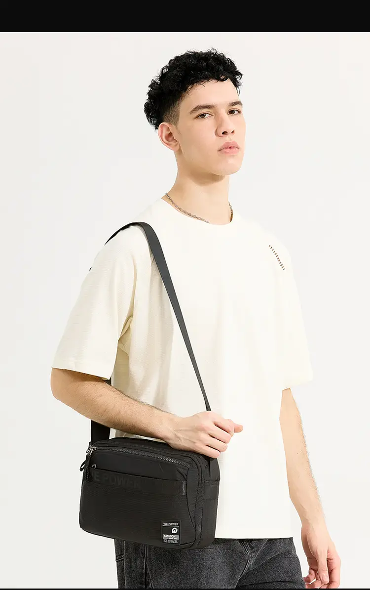 Men's Navy Blue Crossbody Shoulder Bag WEPOWER — feature 8