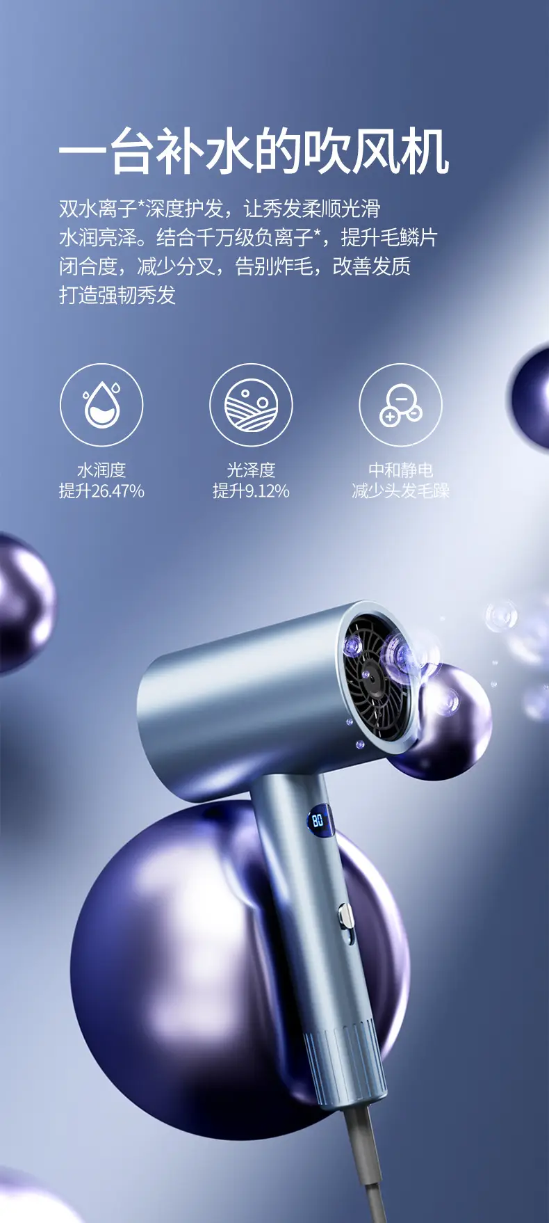 High-Speed Hair Dryer with Negative Ion & Warm Light — feature 5