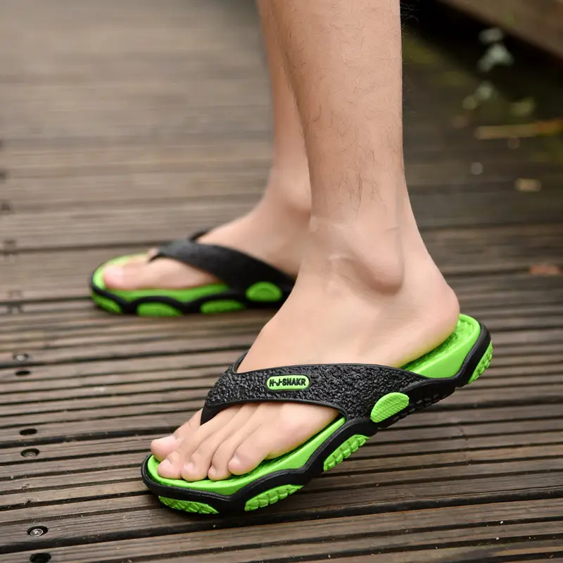 plus size Flip-flops Men's Summer Outer Wear Beach Slippers Casual Two-color Foreign Trade Slippers Men's Cross-border Slippers Men's - Image 4