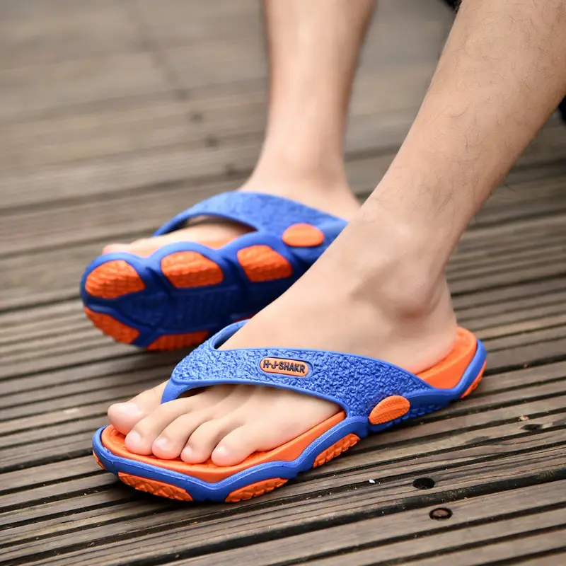 plus size Flip-flops Men's Summer Outer Wear Beach Slippers Casual Two-color Foreign Trade Slippers Men's Cross-border Slippers Men's - Image 5