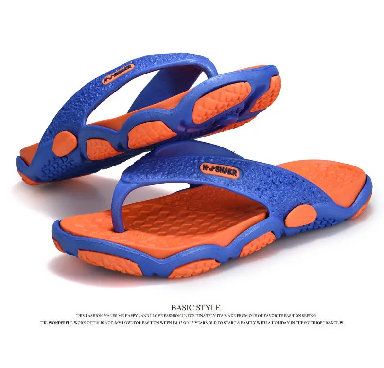 plus size Flip-flops Men's Summer Outer Wear Beach Slippers Casual Two-color Foreign Trade Slippers Men's Cross-border Slippers Men's — feature 14