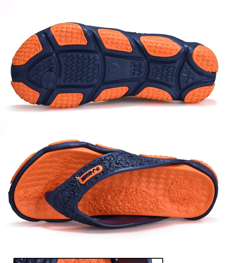 plus size Flip-flops Men's Summer Outer Wear Beach Slippers Casual Two-color Foreign Trade Slippers Men's Cross-border Slippers Men's — feature 18