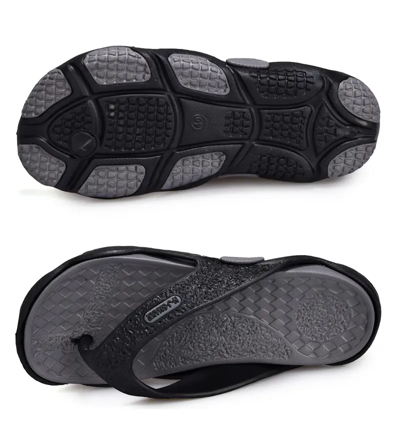 plus size Flip-flops Men's Summer Outer Wear Beach Slippers Casual Two-color Foreign Trade Slippers Men's Cross-border Slippers Men's — feature 28