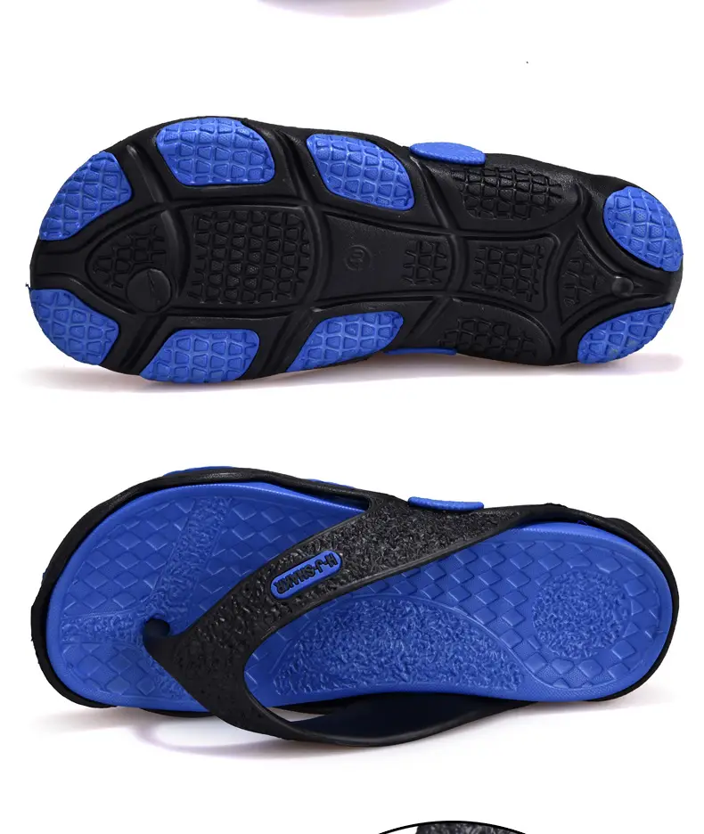 plus size Flip-flops Men's Summer Outer Wear Beach Slippers Casual Two-color Foreign Trade Slippers Men's Cross-border Slippers Men's — feature 3