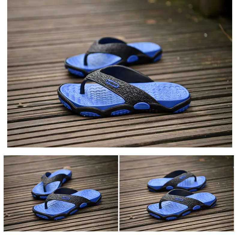 plus size Flip-flops Men's Summer Outer Wear Beach Slippers Casual Two-color Foreign Trade Slippers Men's Cross-border Slippers Men's — feature 35