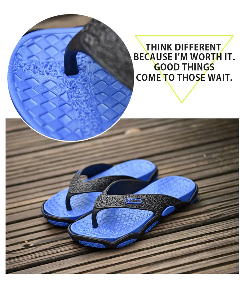 plus size Flip-flops Men's Summer Outer Wear Beach Slippers Casual Two-color Foreign Trade Slippers Men's Cross-border Slippers Men's — feature 36