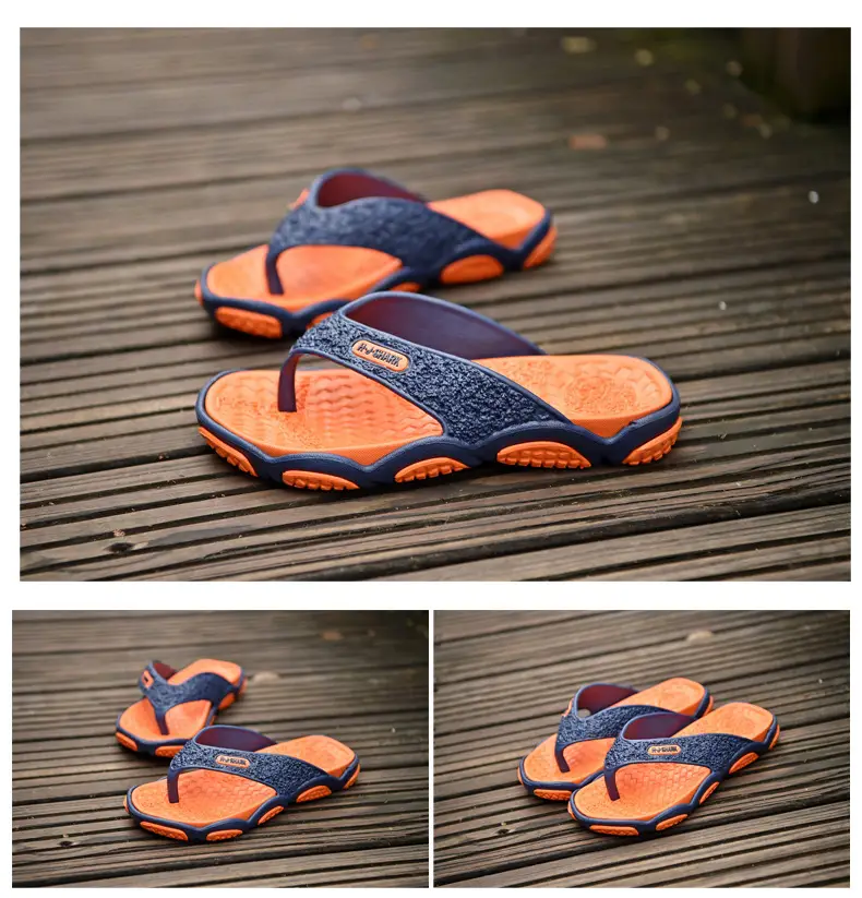 plus size Flip-flops Men's Summer Outer Wear Beach Slippers Casual Two-color Foreign Trade Slippers Men's Cross-border Slippers Men's — feature 41